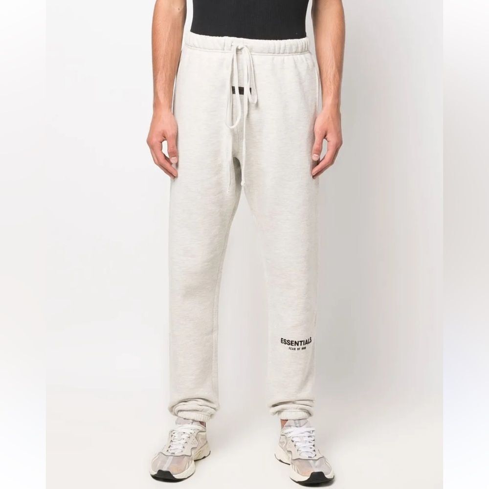 FEAR OF GOD ESSENTIALS
logo-print track pants